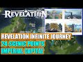 Revelation infinite journey all 24 scenic spots  imperial capital