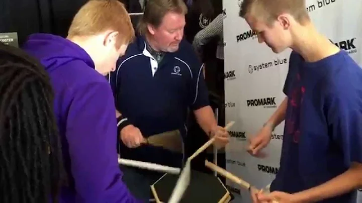 Matthew Hinkle and Gary Rudolph drumming with Scot...
