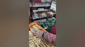 Automatic Wave Fish Cake Skewer Machine in the South Korea #machine