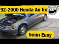 92-2000 Honda Civic AC fix easy