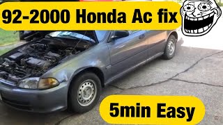 922000 Honda Civic AC fix easy