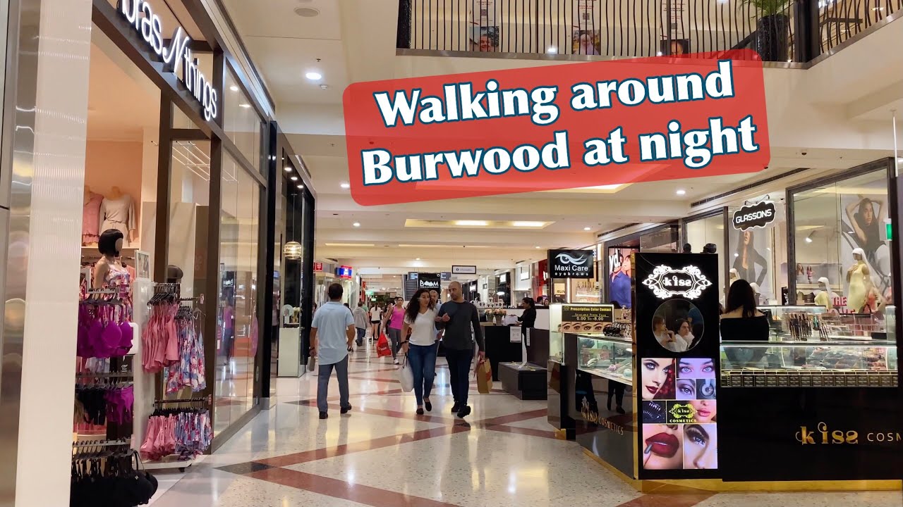  Walking Around Burwood At Night Westfield Shopping Centre Suburb