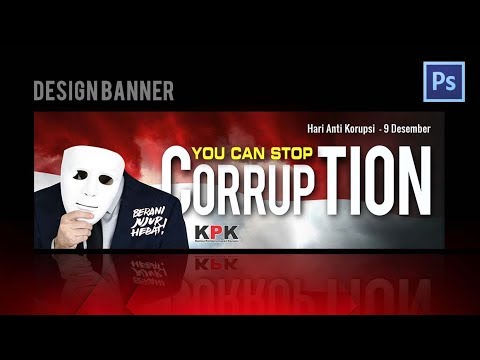 Banner Anti Korupsi Tutorial Photoshop YouTube Banner Anti Korupsi Tutorial Photoshop YouTube