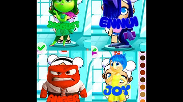 DISGUST, ENNUI, ANGER and JOY / Inside Out 2 /Avatar world 🤪🥰. #avatarworld #insideout2