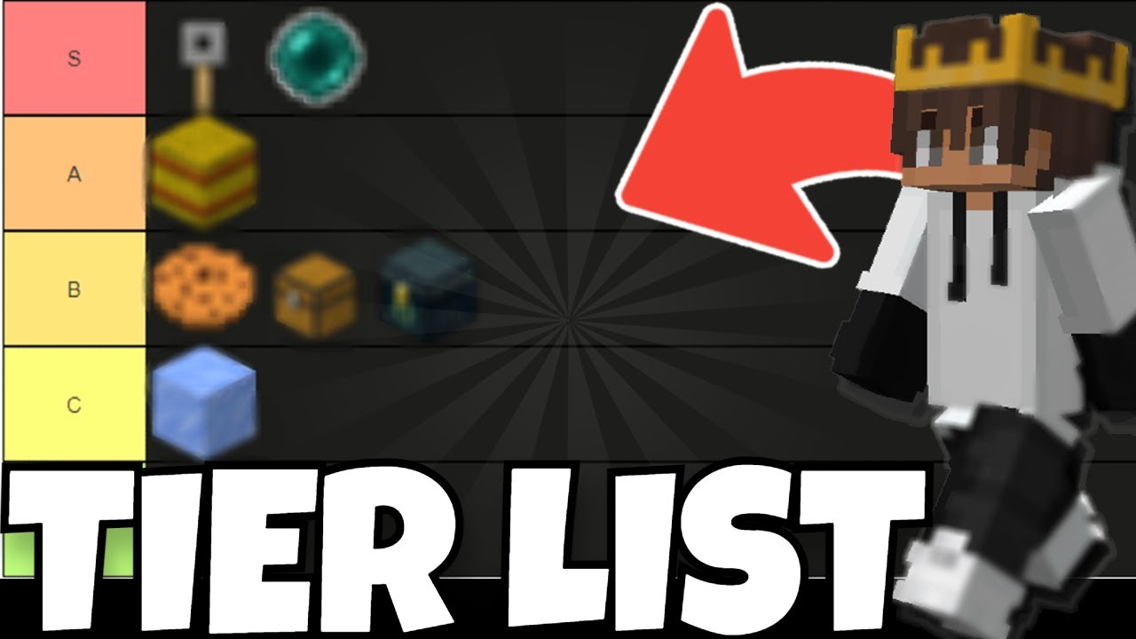 Create a Minecraft Bedwars Servers Tier List - TierMaker