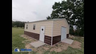 Steel Garage Build Time Lapse Video