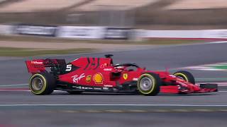 The ferrari sf90 hit track for first time today, at circuit de
catalunya, as scuderia used their allocated filming day to run new car
in with...