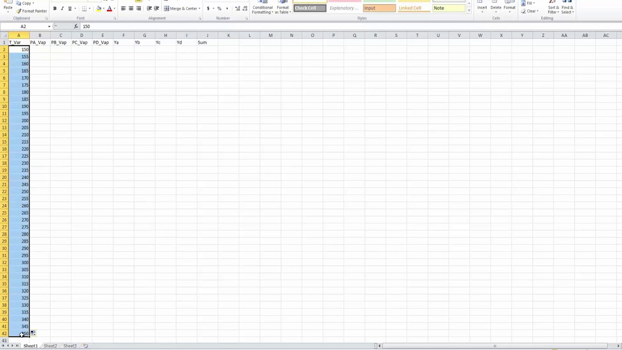 Quaternary Mixture Bubble point Temperature and Vapor Composition with Antoine Excel