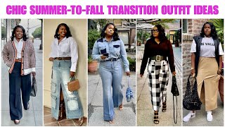 CHIC SUMMERTOFALL TRANSITIONAL OUTFIT IDEAS