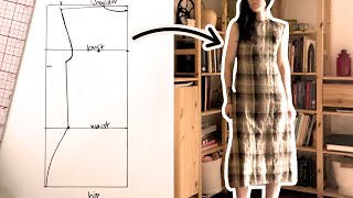 Just a super cozy video about drafting and sewing a super cozy dress