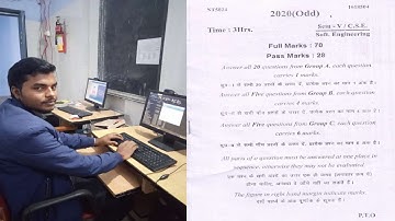 Software Engineering 2020(Odd) Question bank Solution. || @csainstructor6524  || SEM-V /C.S.E