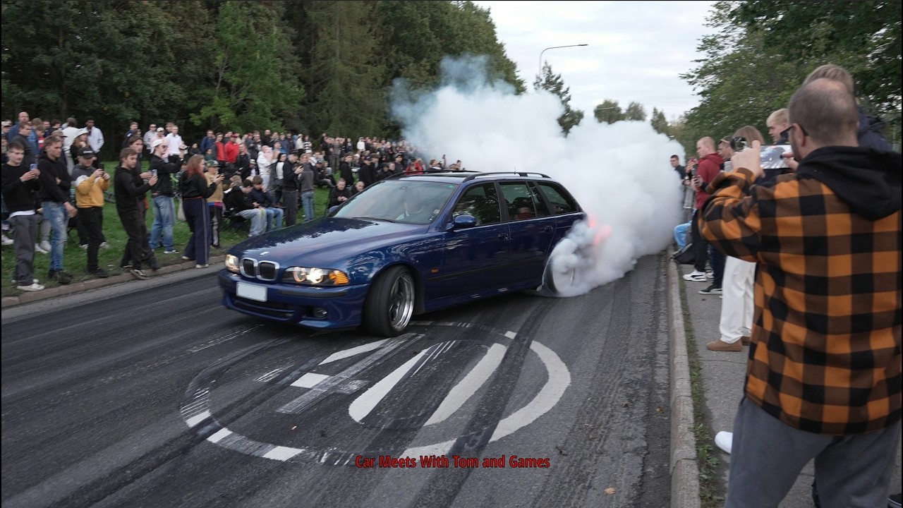 Epic Smoke And Drifts In Front Of A Huge Crowd!