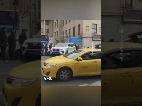 خروج خودروهای حامل اجساد قضات از دادگستری تهران