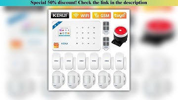 Must Buy KERUI Home Security Alarm System W181 Wireless WiFi GSM Tuya APP Control Android ios Burgl