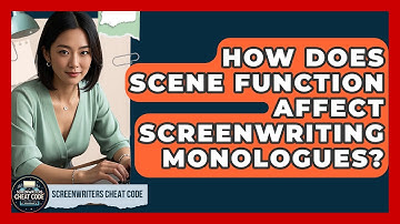 How Does Scene Function Affect Screenwriting Monologues? - Screenwriter