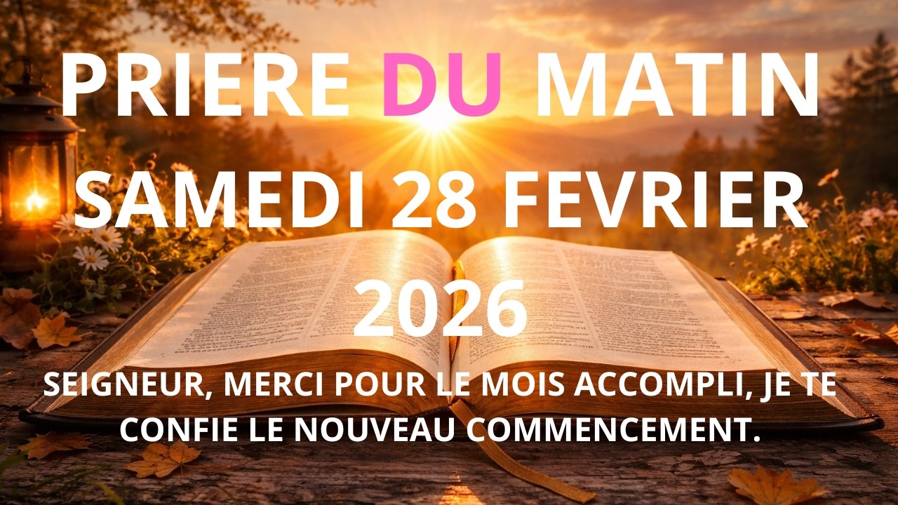 Prière Puissante du Matin 🌅 | Pour la Paix & la Force – [SAMEDI/28 FEVRIER 2026]