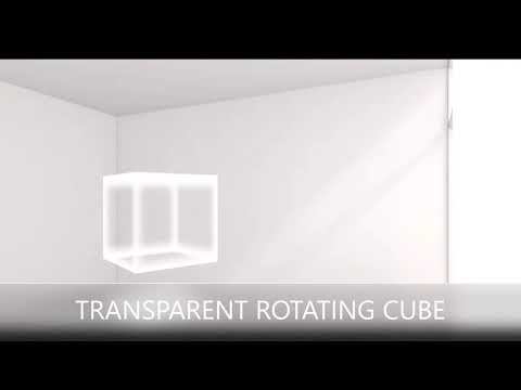 How to create a transparent rotating cube || HTM & CSS