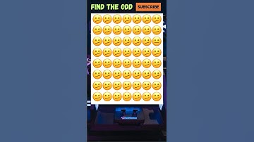 Memory test | Find the odd emoji out #shortvideo #emojichallenge