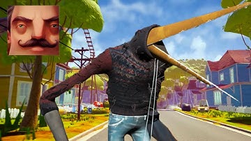 Hello Neighbor - My New Neighbor Hello Neighbor 3 Forest Dweller Guset Act 2 Trampoline Gameplay