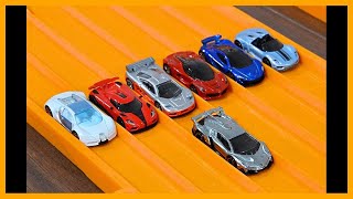 Lamborghini Veneno vs 6 Hypercar Exotics - Hot Wheels