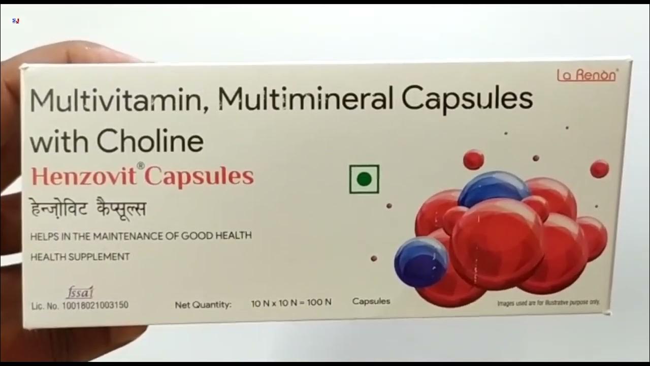Henzovit Capsules Multivitamin Multimineral Capsules with Choline