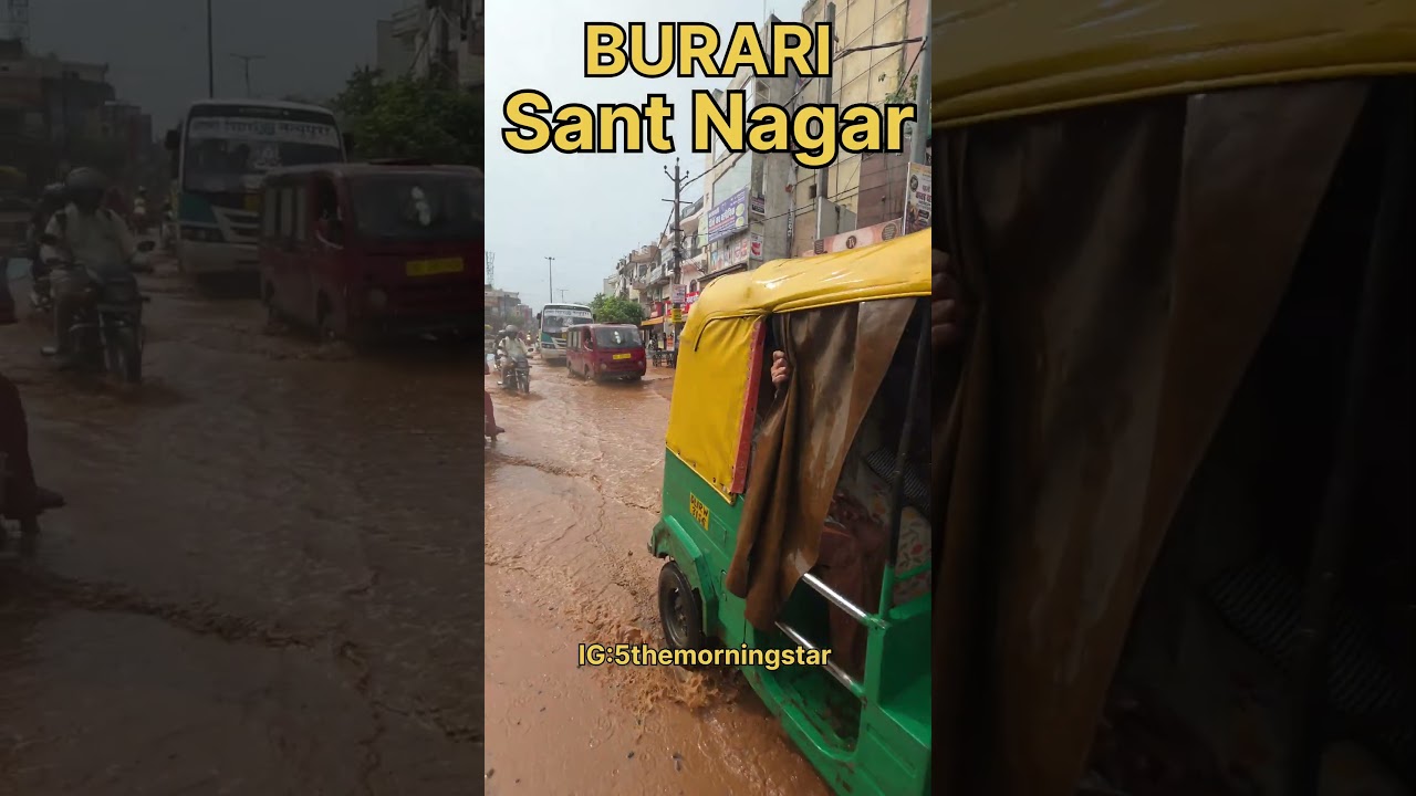 Delhi Rain Update: Burari Mein Pehli Baarish Se Jalbharav, Log Pareshan #shorts #shortsfeed