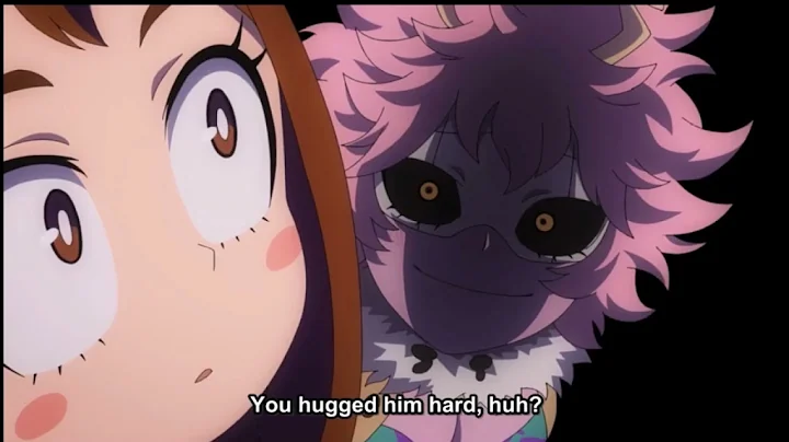 Mina teasing uraraka about  her crush