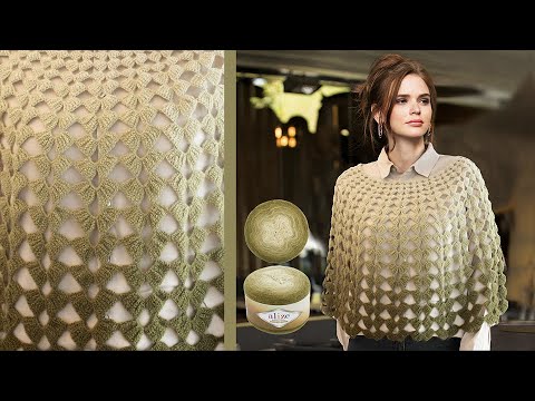 Angora Gold Ombre Batik ile Bolero Yapımı • Bolero Tutorial • Вязание Болеро