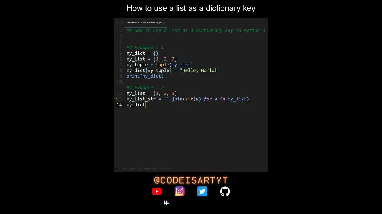 how-to-use-a-list-as-a-dictionary-key-in-python-python-examples