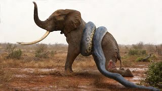 Unbelievable! Giant Anaconda Python Attack Elephant