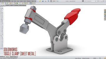 Design of Toggle Clamp Using Sheet Metal Feature in SolidWorks | Assembly & Animation in Solidworks