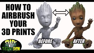 How to airbrush 3D prints, the basics