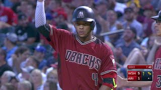 WSH@ARI: Marte puts D-backs on the board with RBI hit