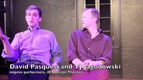 David Pasquesi and TJ Jagodowski at iO Theater