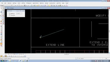 MicrostationV8I SS4 9.8 Extent Line