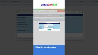 ClinicSoft 8.0 - How to create a new voucher screenshot 3