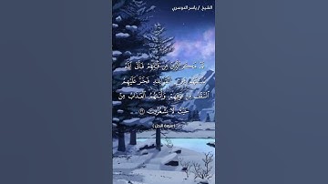 سورة النحل ( ٢٥ - ٢٦) / ياسر الدوسري
