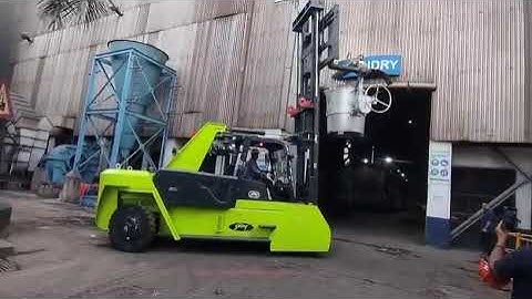 Godrej 10 Ton Diesel Forklift Truck #godrej#attachment #forklift #truck #video 
