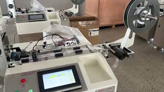 1000 pcs / min Satin Ribbon Label Ultrasonic Cutting Machine for Garment Wash Care Labels