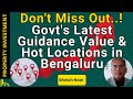 2023 new guidance value  top investment locations in bangalore  karnataka sr  guideline value