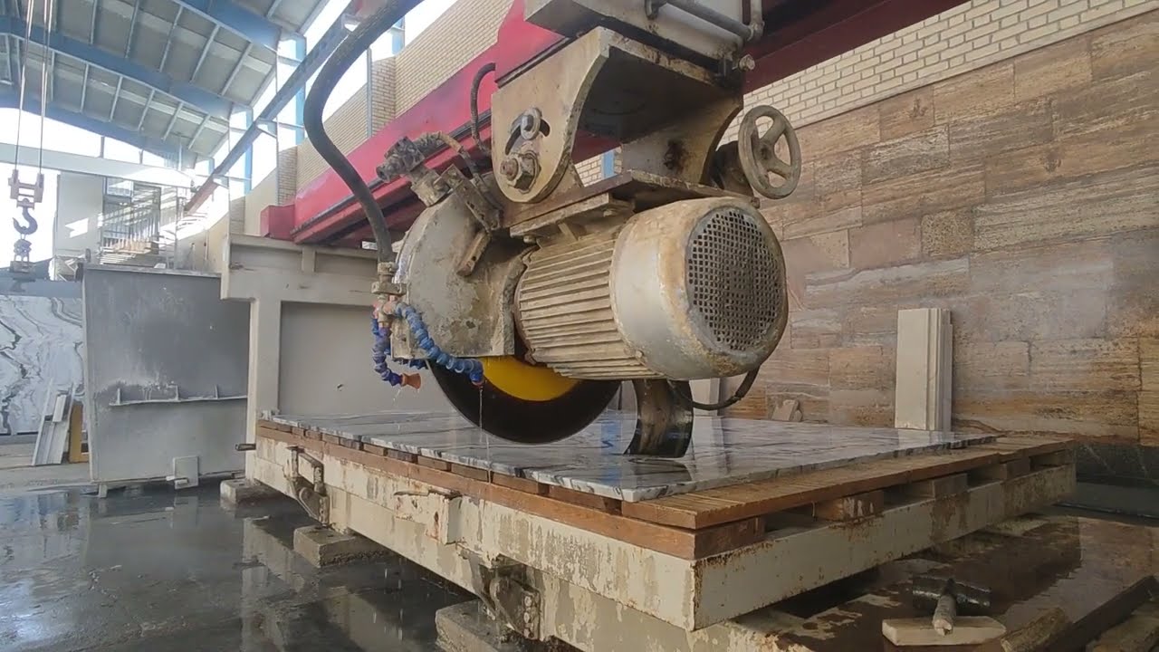 Shandiz Slab Cutting with Full Automatic Cutting Machine / 