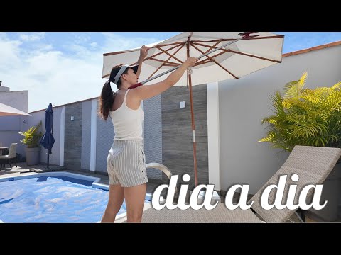 I refurbished the outdoor table 🏠 I joined the fight against mold 🧹 I washed the roof of the hous...