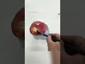 How to Paint a Red Apple — Easy and Relaxing Watercolor Tutorial #onestroke #oilpainting #artshorts