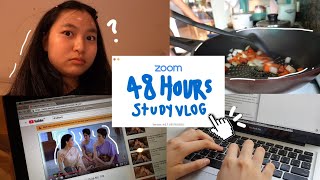 2 DAYS study vlog โกงการบ้าน(นิดนึง), คุยกับครู, สอบออนโลน์, เครียด!..อีกเเล้ว | Grace Maneerat