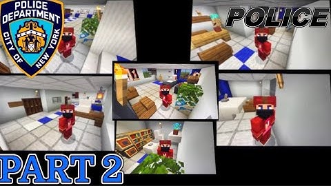 Minecraft Tutorial: How to Make A Police Station/Department (Part 2) Inside w/ Ninja Master Gamer