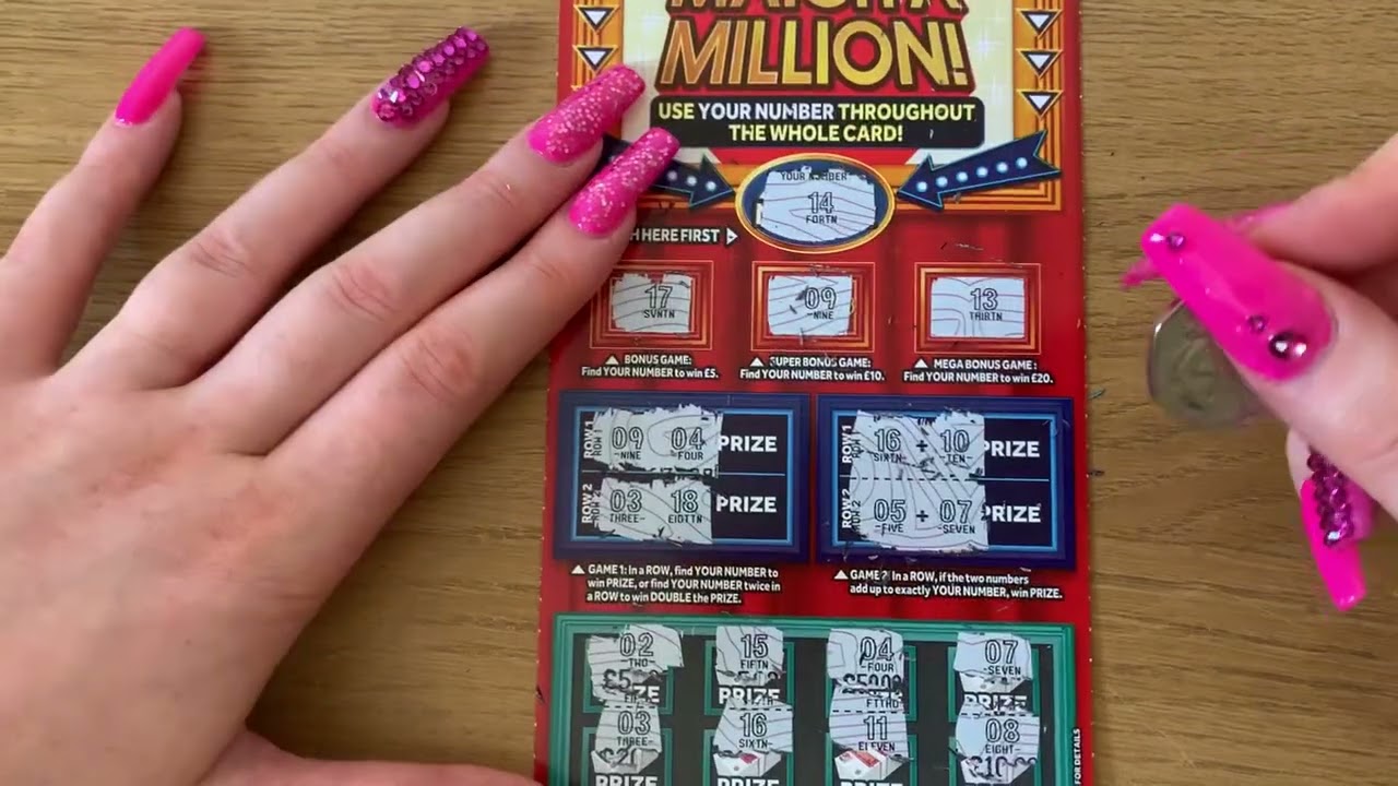 New Match A Million £5 Scratch Cards, UK National Lottery Summer 2022