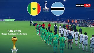 Sénégal vs Botswana - Coupe d'Afrique des Nations 2025 CAN | Match complet | Simulation PES