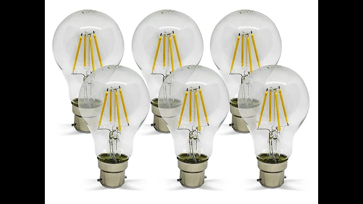 V-TAC B22 4W Retro Filament LED Bulbs,  Set of Six