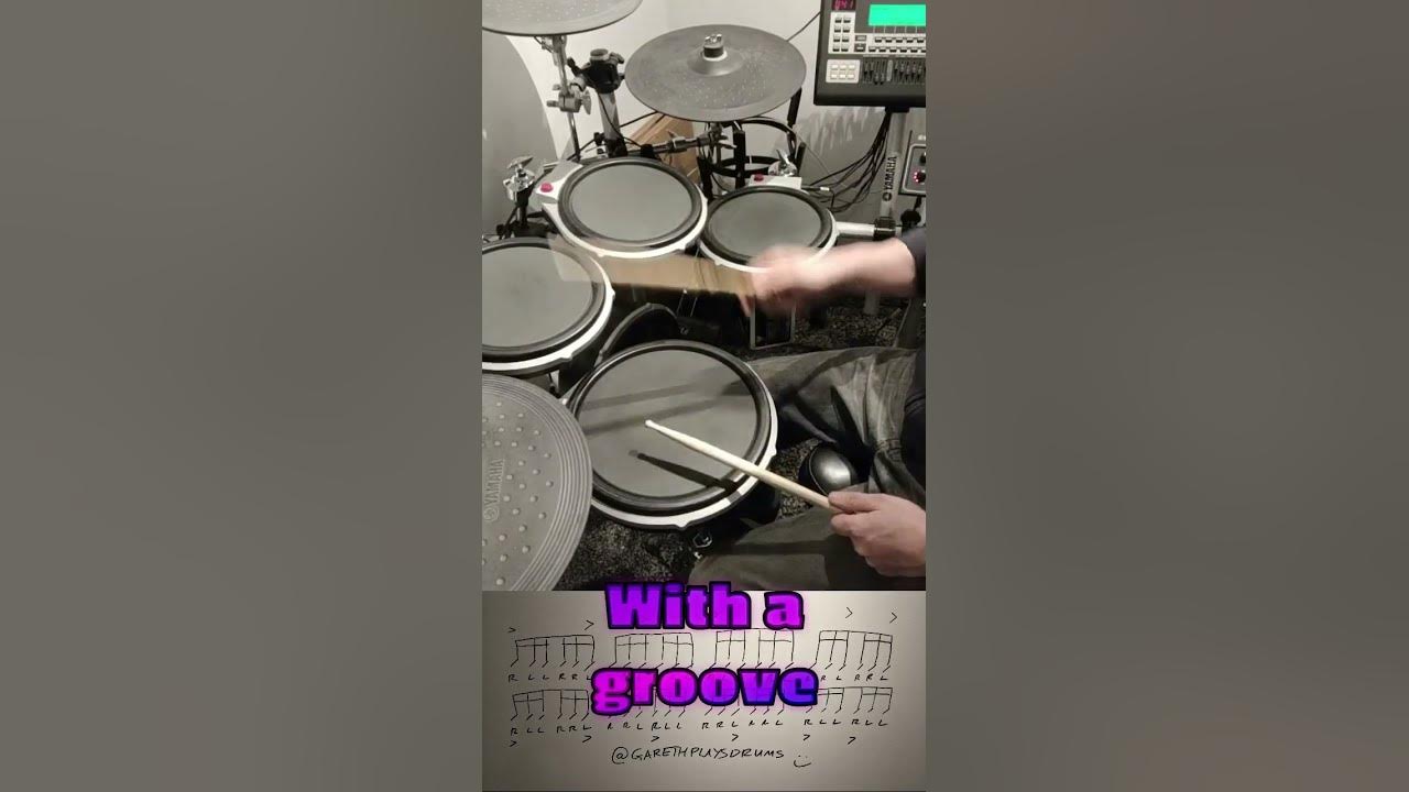 Snare drum accent idea using rudiments YouTube