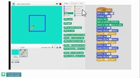 A4 Tracer un carré en utilisant la boucle répéter